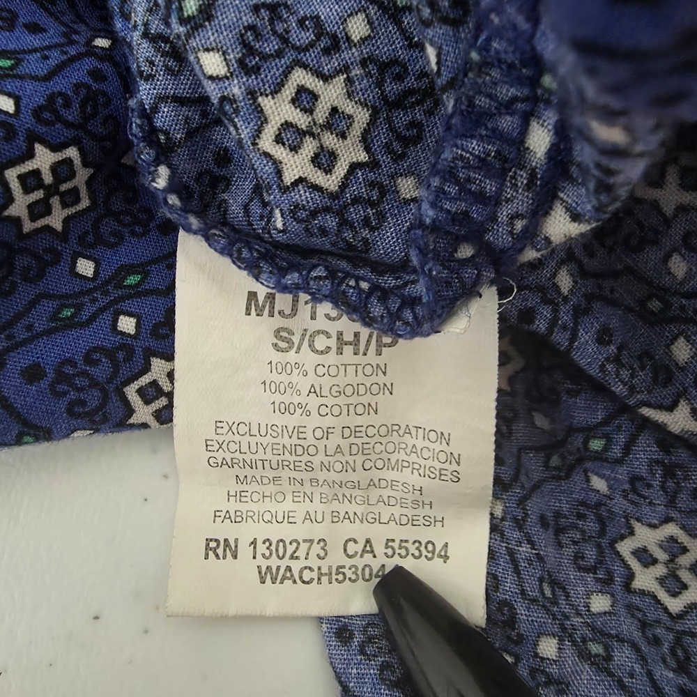 Wrangler 20X Western Shirt Mens Small Blue Pearl Snap Cowboy Rodeo‎ Sawtooth - Picture 10 of 11